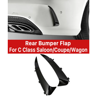 Couvercle de becquet de pare-chocs arrière pour Mercedes Benz classe C W205 C205 S205 coupé berline Wagon noir brillant, accessoires de voiture