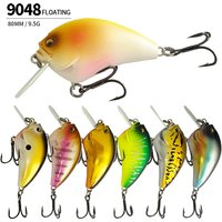 50MM 9.5G Floating Crankbait Lure Wide Bill Wobbler Artificial Hard Bait Freshwater Saltwater Bass Pike Casting Trolling Tackle