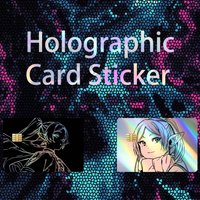 frieren Cute Anime Girl Laser Holographic No Fade Credit Bank Debit Card Skin Sticker Film
