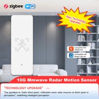 Tuya WiFi 2.4G/Zigbee 3.0 Human Presence Sensor Remote Control 10G Wave Motion Radar Detector Tuya APP Sensor Presence Detector
