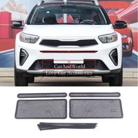Stainless Steel Middle Grilles Insert Screening Net Insect Protecte Guard Mesh Cover Trim Car Accessory For KIA Stonic 2021-2024