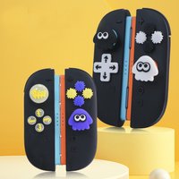Silicone Soft Dpad Cross Button ABXY Key Sticker Skin Joystick Case For Switch 2/Oled/Lite NS Joy-con Thumb Stick Grip Cap Cover