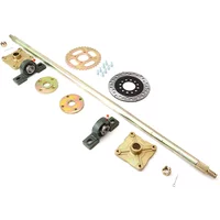 1000mm 850mm Rear Axle Assy With 428# 37T Sprocket 160mm Brake Disc UCP205 Bearing For DIY Electric Go kart UTV ATV Buggy Quad