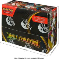 360Pcs English Pokémon TCG: Mega Evolution Phantasmal Flames Booster Box Pokemon trade card 36 Pack Box