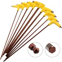 400mm Length 3-10mm Hex Key Wrench T-Handle Spanner Flat/Ball Head Socket Screwdriver Allen Hex Wrench Hand Tool Extra Long Arm