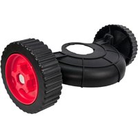 Adjustable String Trimmer Wheel Attachment Lawn Mower Support Wheels Adjustable Support Replacement Auxiliary Wheels for Grass