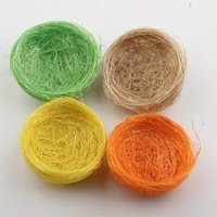 2PCS Color Simulation Birds Nest Garden Decoration Handmade Thickened Linen Woven Birds Nest DIY Handmade Materials for Easter