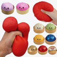 Giant Slow Rising Glitter Dumpling Bun Squishies Toy Soft Stress Relief Stress Ball Fidget Toy Portable Anti-Anxiety Plaything