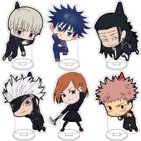 10CM Anime Jujutsu Kaisen Cos Itadori Yuji Fushiguro Megumi Gojo Satoru Kugisaki Nobara Figure Acrylic Stand Cute Gift Ornament