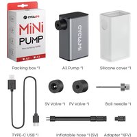 CYCLAMI A3 Mini Electric Air Pump Portable Bicycle Cordless FV AV Inflator Presta Schrader Valve Outdoor Road MTB Bike Aluminum