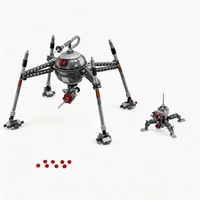 Star Plan MOC 75142 Homing Spider Droid SpaceShip Battle Building Blocks Architecture Birthday Assembly Christmas Gift For Ages