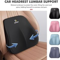 Cotton Car Headrest Neck Pillow Lumbar Waist Cushion Support For Smart Fortwo 451 450 453 Forfour Cabrio Crossblade ROADSTER