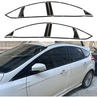 Matte/Glossy Black Chrome Delete Window Trims For Ford Focus 2012-2018 Hatchback image 4