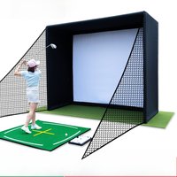 Indoor Projection Percussion Cage Golf Simulator Enclosure Simple Golf emulator Percussion Cage