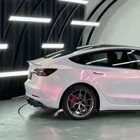 Car Sticker Wrap Vinyl Film Platinum Phantoom Pink Color Change PET Bubble Free Film PVC Decal Car Accessories Interior Exterior