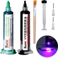 Kaisi 10cc Green/Black UV Curing Solder Mask Ink For BGA PCB Motherboard Paint Curing Insulating Protect Solder Paste Flux Oil