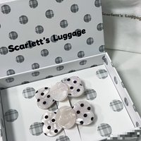 Milky white polka dot heart-shaped duckbill hair clip, Korean style, gentle and girly, acrylic material, niche side clip.