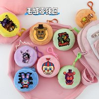 Five Nights At Freddy's 2 Plush Coin Purse Scary Horror Teddy Bear Cartoon Small Wallet Kawaii Backpack Pendant Storage Bag Gift