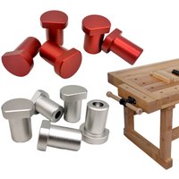 Workbench Tenon Stopper 19MM/20MM Bench Dogs Alloy Peg Brake Stops Clamp Quick Disassembly Woodworking Bench Brake Limit Block
