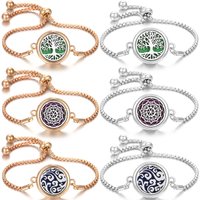 New Aromatherapy Diffuser Bracelet Essential Oil Diffuser Bracelet Alloy Stainless Steel Perfume Aroma Locket Bracelet for Women