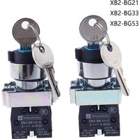 XB2-BG21 XB2-BG33 XB2-BG53 key control knob switch 1NO /2NO 2/3 position self locking / self reset selector Knob switch 22mm