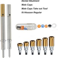 Dental Retention Implant Caps Removable Insertion Extraction Locator Core Tool Abutment Overdenture Kit for Hiossen Osstem