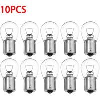 1/10Pcs Car Turn Signal Light S25 1156 1141 BA15S Car Double Filament Halogen Bulb DC12V Reversing Light Yellow Bulb