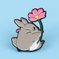 Anime Animal Grey Elf Enamel Pin Metal Anime Brooch Backpack Hat Bag Collar Badges Men Women Fashion Jewelry Collection Gift