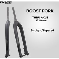AliExpress ULLICYC MTB Thru Axle 15*110mm Boost Fork,Full Carbon Bike Straight Or Tapared Rigid Bicycle Front Fork,26