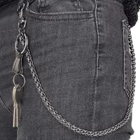 Wallet Chain Men Women Hip Hop Pants Chain Belt Chain KeyChain Pocket Chain Keel Chain for Motorcycle Style Pants Jeans