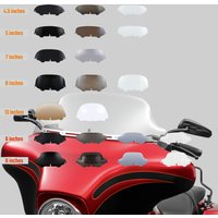 4.5-13“ Motorcycle Windscreen Wind Deflector For Harley Touring Street Glide Electra Glide Classic FLHX FLHTC 96-13 Accessories