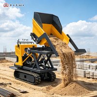Crawler Dump Truck 500kg Hydraulic Tipping Dumper For Agricultural Construction Transport Vehicle Customized