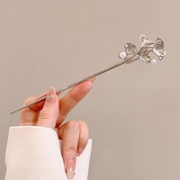 Women Pearl Ginkgo Leaf Hair Stick For Women Traditional Chinese Hanfu Hair Accessories Girls Hairpin Elegant Hair Chopsticks