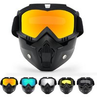 Staubdichte Motocross-Brille, verstellbare Motorradbrille, atmungsaktiv, Vollgesichtsschutz, Motorrad, Dirt Bike, Offroad-Maske