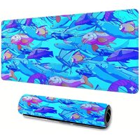 HD Printing Fish Rubber Mouse Pad Laptop Office Gaming Pad Setup Gamer Accessories Anime Mouse Mats Table Mat Mouse Carpet Rug