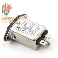 CW1D-10A-T EMI RFI Power Line Filter, 250V 10A Noise Suppressor for Stable Equipment Operation, CE/UL Certified