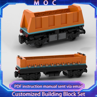 NEW City Customize 188PCS Explorer Train Gondola Convertible MOC Building Block Model Children Diy Educational Toy Birthday Gift