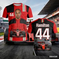 AliExpress NONE Lewis Hamilton #44 Racing T shirt Men Red Black Motorsport Auto Racing Driver Graphic Tops Casual Breathable Streetwear Cycling
