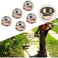 5PC M10x1 25 Left Hand Reverse Tooth Nuts Thread Blade Nuts For String Trimmer Brush Cutter Gear For Head Case Replacement Parts