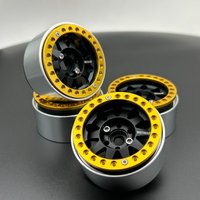 4PCS 1.9-inch Water Drop Model Metal CNC Wheel Hub for 1/10 RC Crwler Car AXIAL SCX10 RC4WD D90 Traxxas TRX4 Tank 300 Wrangler