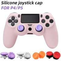 2pcs Games Silicone Thumb Grip For Ps4 Ps5 Controller Thumb Grips Cover Joystick Booster Caps Video Game Controller Accessories