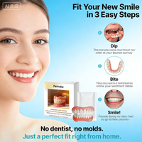 Silicone Kit Denture Silicone Liners Soft Denture Kit Soft Denture Kit Teeth Upper And Lower Set Easy Use Dental Care