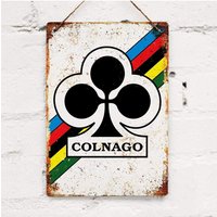 AliExpress NONE HD Metal Tin Sign Vintage Colnago Bicycle Logo Poster Wall Decor for Garage Man Cave Home Bar Decoration