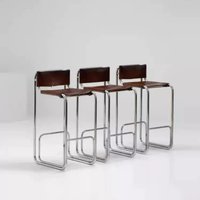 Nordic Licht Luxus Bar Stuhl Hause Edelstahl Hohe Stuhl Wohnzimmer Rückenlehne Komfortable Esszimmer Stühle