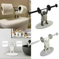 3D Toilet Paper Holder Printed Weightlifting Funny Gym Themed Bathroom Decor Cartoon Villain Roll Dispenser Unique Gift Idea