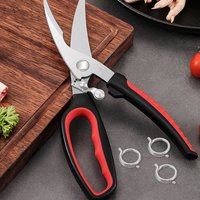 15Pcs Kitchen Shears Spring Replacement Precision Poultry Shears Springs Automatic Rebound for Chicken Bone Cutting Heavy Duty