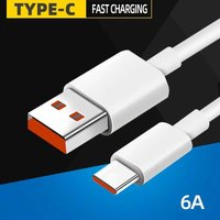 6A USB Type C Cable Super Fast Charging Data Wire For Huawei Mate 40 Honor Xiaomi USB C Quick Charge Mobile Phone Charger Cable