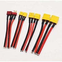 XT60 XT30 XT90 T Plug TRX EC3 EC5 Male/Female Connector with 12/14/16AWG Silicone Wire 10cm for RC Battery Cable