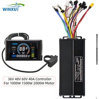 36V 48V 60V 40A 1000W 1500W 2000W Ebike Brushless Motor Drive Controller SW900 Colour LCD Kit for Electric Mountain Bike Scooter