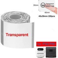 Marklife P50 Transparent Barcode Printing Label Paper, Self-Adhesive Waterproof Self-Adhesive Paper, Thermal Label Paper, Price
